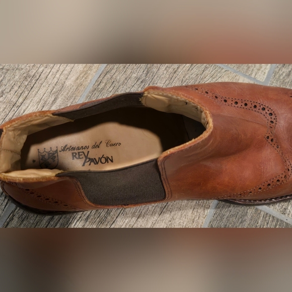 Rey pavon Leather Chelsea ankle boot size 11 - Picture 3 of 4